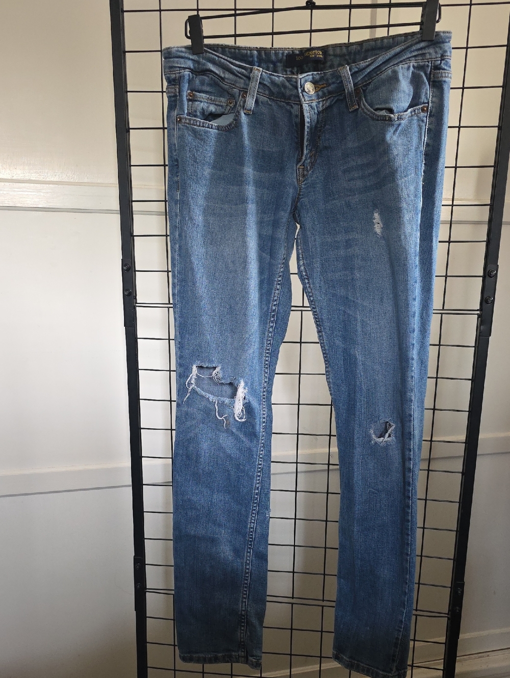 Levi's Blue Ripped Skinny Jeans
